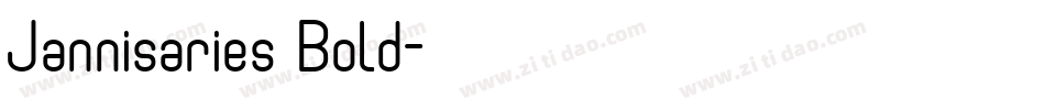 Jannisaries Bold字体转换